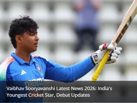 Read the latest Vaibhav Sooryavanshi news, India debut updates, IPL 2026 performances, career highlights, Abhishek Sharma comparison, selection analysis, and future predictions for India's teenage cricket sensation.